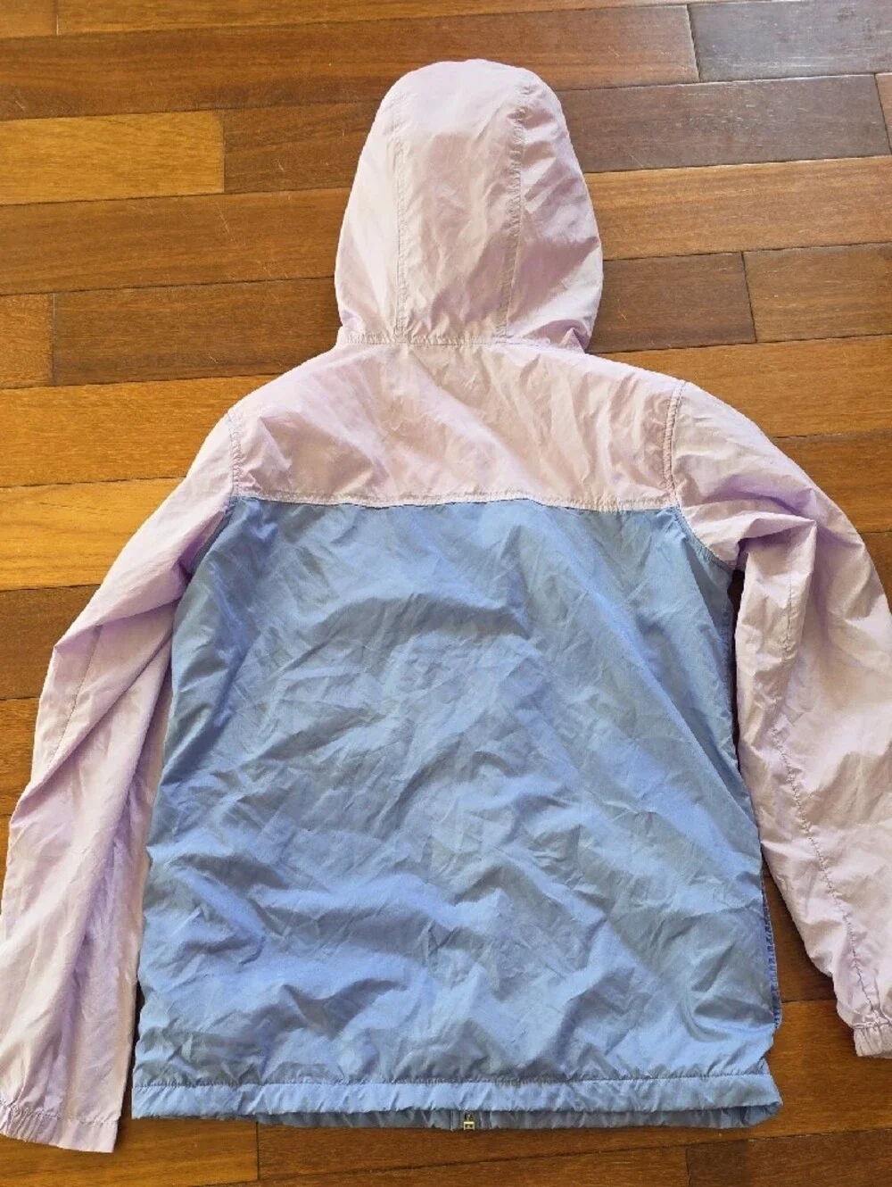 Columbia Girls' Lavender & Light Blue Hooded Rain Jacket